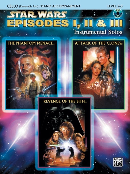 Star Wars Ep 1-3 Inst Solos Cello Book/CD