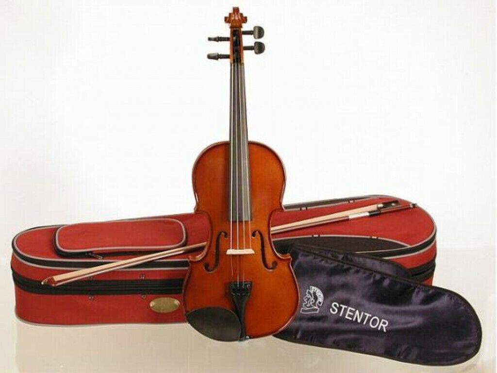 Stentor Student Ii Violin (Full Size) Solid Spruce Hand Carved & Gauge