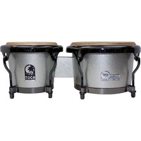 Toca Signature Series 7 & 9" Eric Velez Wooden Bongos in Gun Metal Glitter