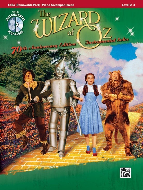 Wizard Of Oz Inst Solos Cello Book/CD