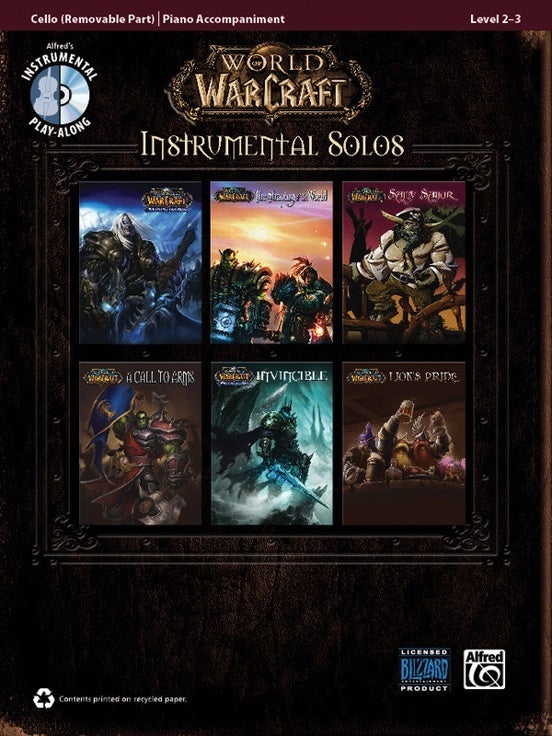World Of Warcraft Instrumental Solos Cello Book/CD