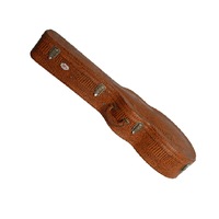 Xtreme Jumbo Case Brown Croc Vinyl Super Plush Lining Stitched Hand