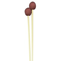 Xylophone / Metallophone Mallet Pair Hard Head Red Yarn Beater