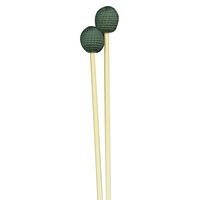 Xylophone / Metallophone Mallet Pair Medium Head Green Yarn Beater
