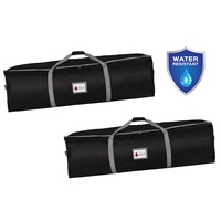 Christmas Tree Storage Bags SET of 2 - BLACK 1.3m