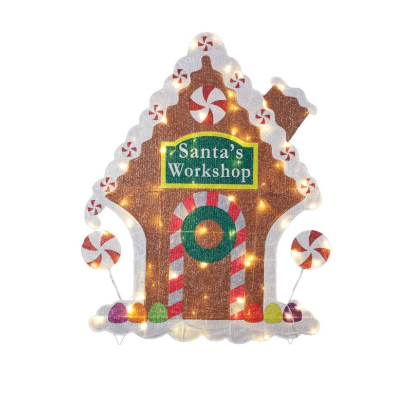Buy Gingerbread House Outdoor Christmas Display with Lights 107cm