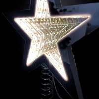 Infinity LED Mirror Light Tree Top Star White 23cm