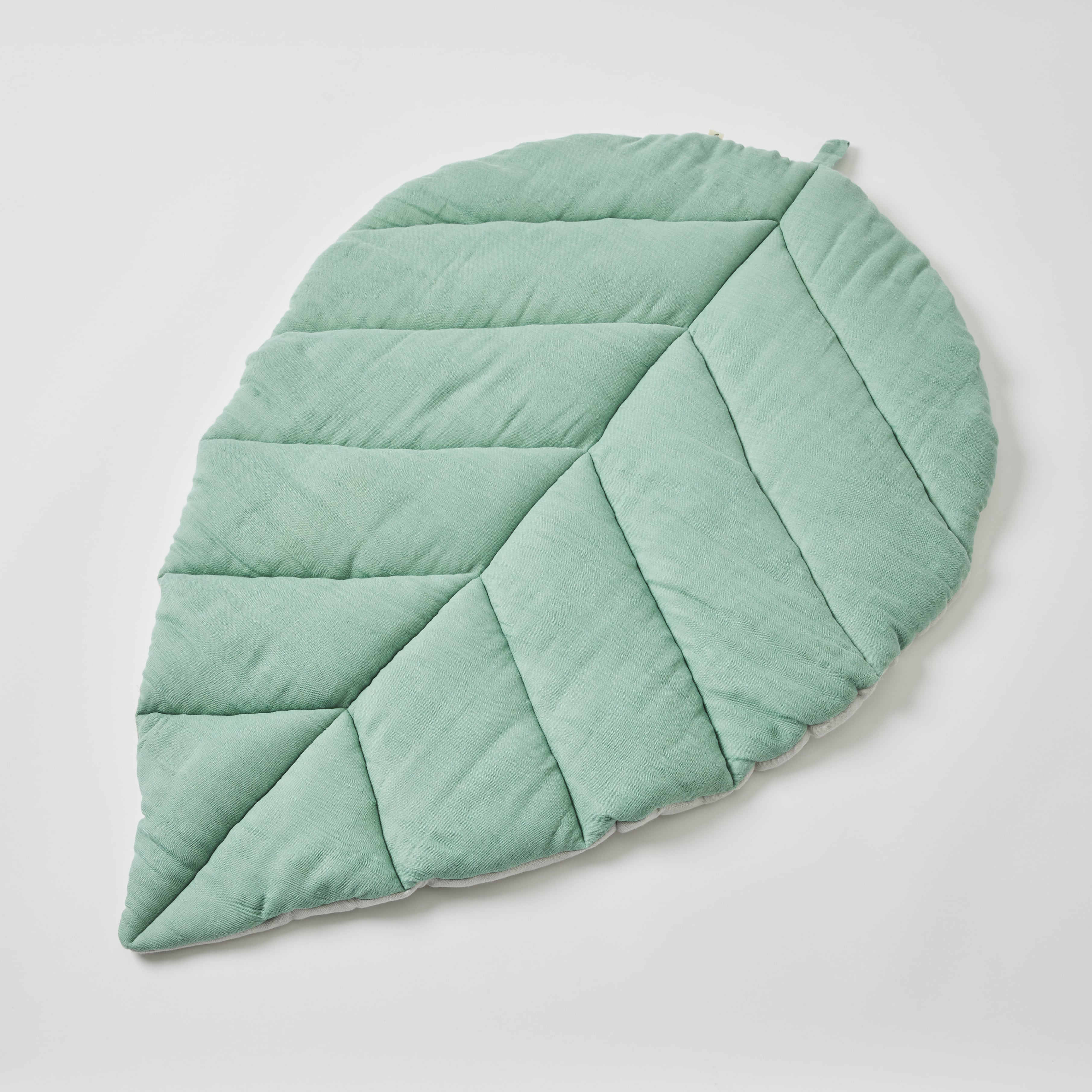 Green Leaf double Muslin Reversible Playmat & Carry Bag