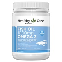 Healthy Care Fish Oil Omega 3 1000mg 400 Capsules - Quality Vitamins Australia