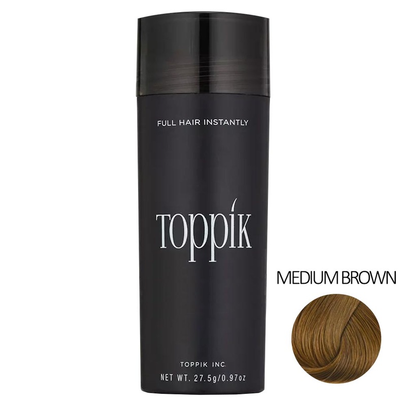 Buy Toppik Hair Building Fibres Medium Brown (27.5g) MyDeal