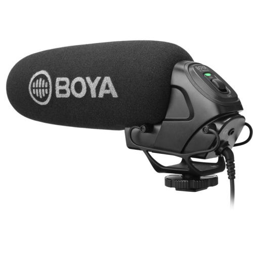 Boya BY-BM3030 On-Camera Supercardioid Shotgun Microphone - The 3.5mm output connector makes it compatible with DSLRs, camcorders, audio recorders, and more [BY-BM3030]