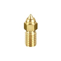 Creality Spare Parts High-Speed M6 Nozzle M6 x d0.4 x 16.8, Brass H59, Natural Color Ender-3 V3 SE, Ender-5 S1, Ender-7 [4004020054]