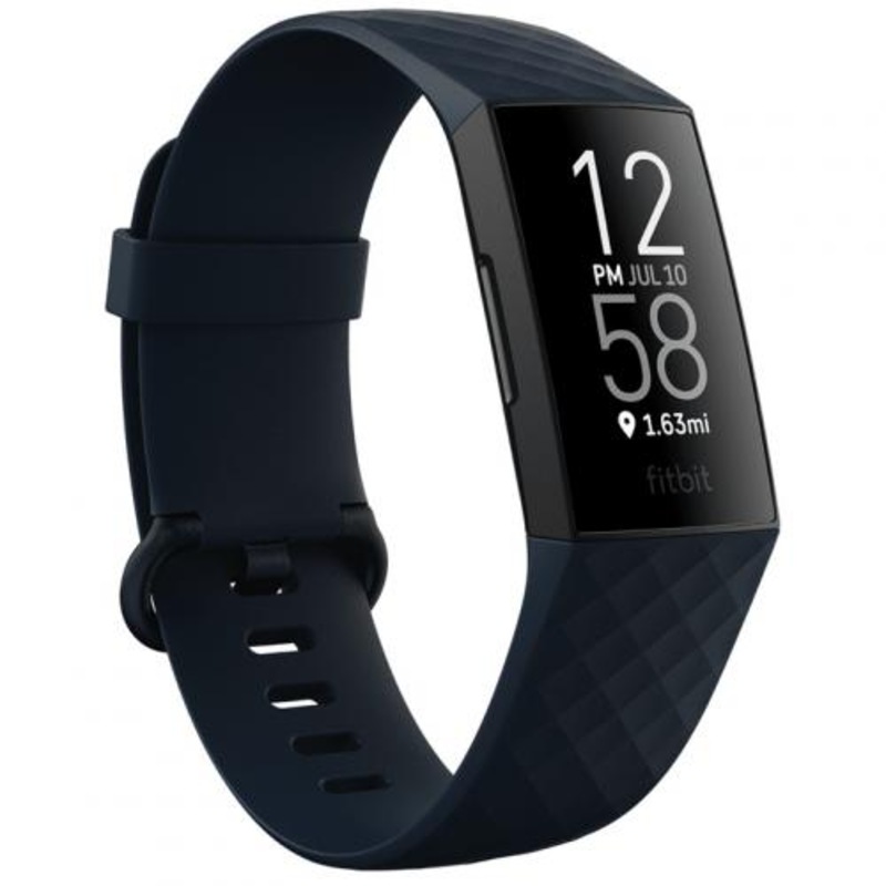 Buy Fitbit Charge 4 Advanced Fitness Tracker Storm Blue , Builtin