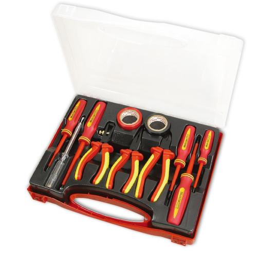 Goldtool Screwdriver Set 11 Piece Electrical Insulated Side & Long Nose Pliers