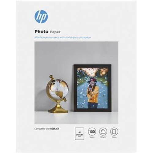 HP 9RR56A Everyday Photo Paper 100 Sheets EU Lowest Priced Glossy Inkjet Photo Paper Semi-Gloss Alternative To Plain Paper For Printing Everyday Photos. One Sided A4-Size