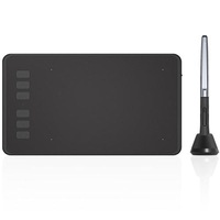 Huion Inspiroy H640P Pen Tablet Battery-Free Stylus - 8192 Pressure Sensitivity [H640P Black]