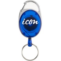Icon Retractable Snap Lock - Blue for Key and ID Card Holders [IKHBLU]