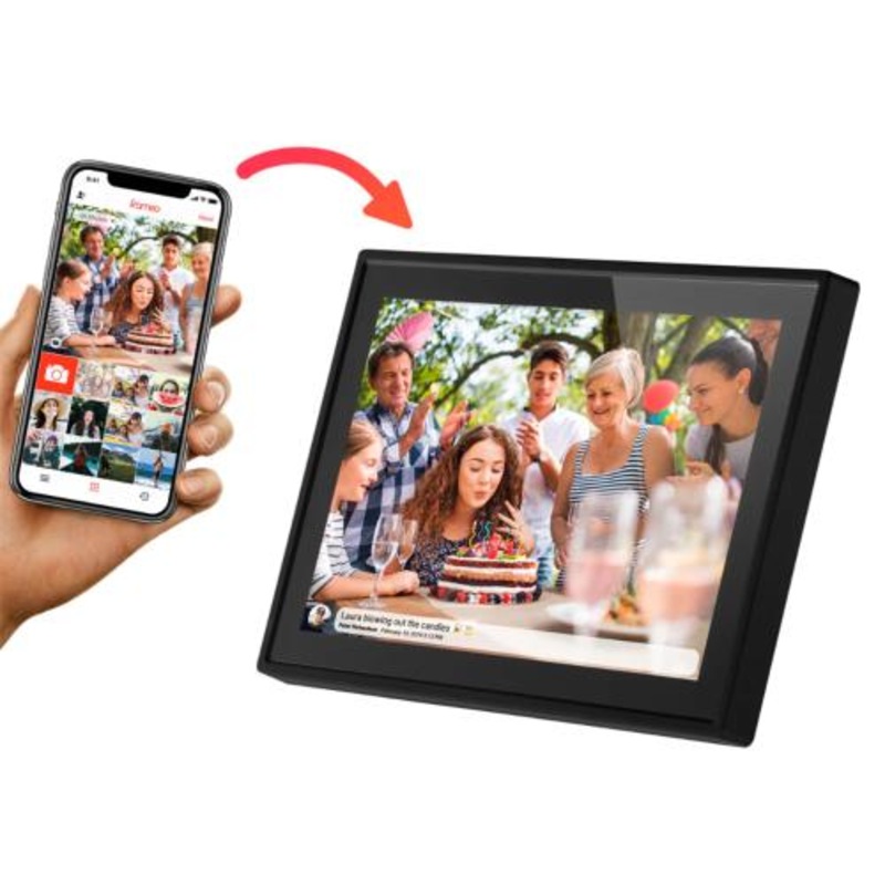 Buy Jackson Frameo 10.1" WIFI Digital Photo Frame Black, Play Video
