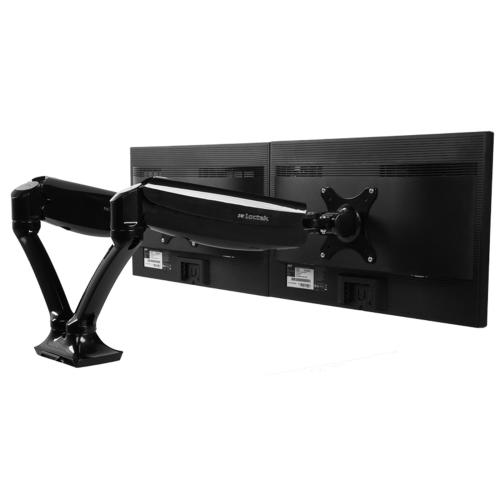 Loctek Pro Mount 17″ 30″ Dual Gas Spring Monitor Stand  VESA