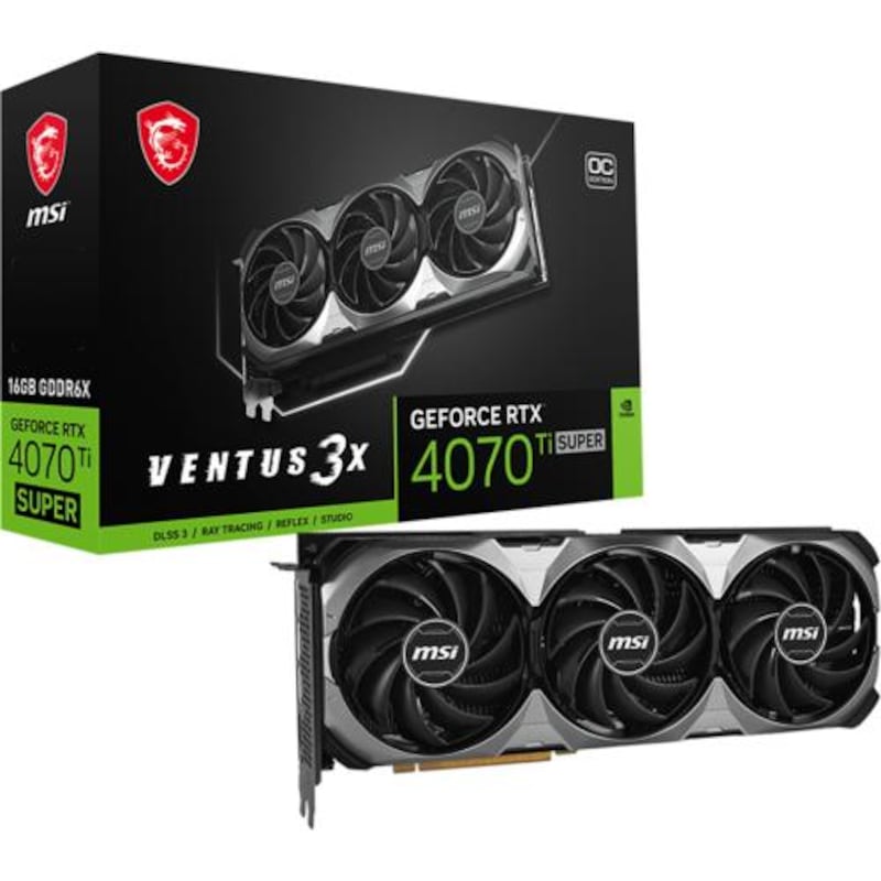 Buy MSI NVIDIA GeForce RTX 4070 Ti SUPER VENTUS 3X 16GB OC GDDR6X ...