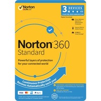 NortonLifeLock Norton 360 Standard 1 User 3 Devices 12 months 10GB PC Cloud Backup Includes Secure VPN 1 year OEM Attach [21432833]