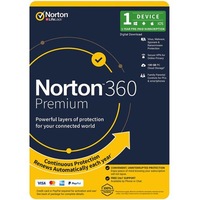 NortonLifeLock Norton 360 Premium 1 User 1 Device 100GB PC Cloud Backup Includes Secure VPN 12 month Generic ENR RSP DVDSLV GUM [21432839]