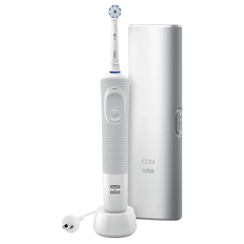 Oral-B Pro 100 Gum Care Electric Toothbrush with Travel Case (White) From the #1 brand recommended by dentists worldwide [PRO100GC]