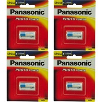 Panasonic Bundle deal of 4 x CR-123AW genuine CR123A 3V Photo Lithium Camera Battery 1pk 1400mAh [CR-123AW/1BE x4]
