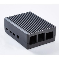 Raspberry Pi Case Black Aluminium Armor Fanless Case with Silicone Pads and Install Tool for Raspberry Pi 4B [SEVRBP0247]