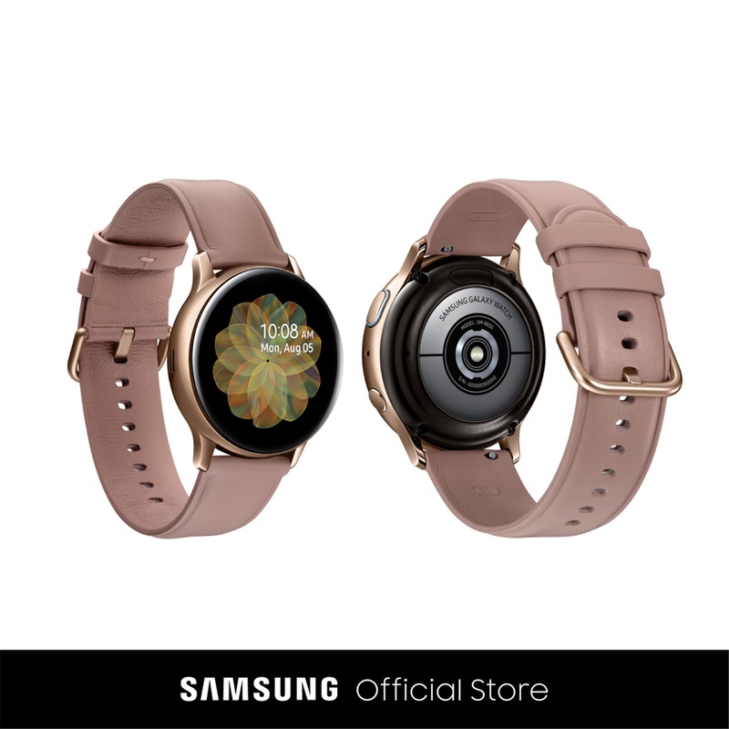 Buy Samsung Galaxy Watch Active 2 Smart Watch 40mm Rose Gold Aluminium Case With Phantom Violet Silicone Strap Mydeal