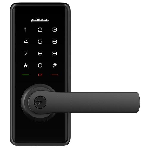 Schlage Ease S2 Smart Latch Entry Lock - Black Bluetooth Ready (Remote accessusing Schlage Wi-Fi Bridge AB100 sold seprate) [SREEAS2C5BL]