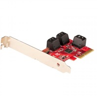 StarTech.com SATA PCIe Card - 6 Port PCIe SATA Expansion Card - 6Gbps - Low/Full Profile - Stacked SATA Connectors - ASM1166 Non-Raid - PCI Express to SATA Converter [6P6G-PCIE-SATA-CARD]