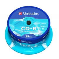 Verbatim 43432 CD-R 25pack Spindle 52x 700MB w/Extra Protection [43432]