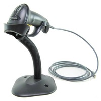 Zebra LS2208 USB kit Corded Black w/stand Wired Handheld 1D Laser Bar Code Scanner bi-directional w/5-year return to base warranty [LS2208-SR20007r-ur]