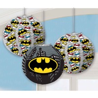Batman Heroes Unite Paper Lanterns 3 Pack