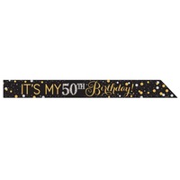 Birthday Sparkling Celebration Add An Age Foil Sash x1
