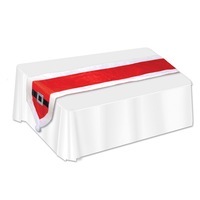 Christmas Party Supplies Santa Suit Fabric Table Runner