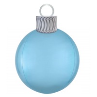 Christmas Pastel Blue Orbz Ornament Foil Balloon Kit 
