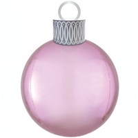 Christmas Pastel Pink Orbz Ornament Foil Balloon Kit 