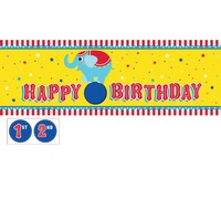 Circus Party Giant Hanging Banner With Stickers
