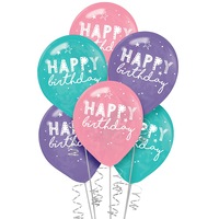 Coachella Latex Balloons 6 Pack - 3 Colours