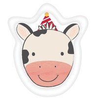 Farm Barnyard Birthday Cow Shaped Paper Plates 8 Pack