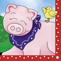 Farm Friends Lunch Napkin 16 Pack