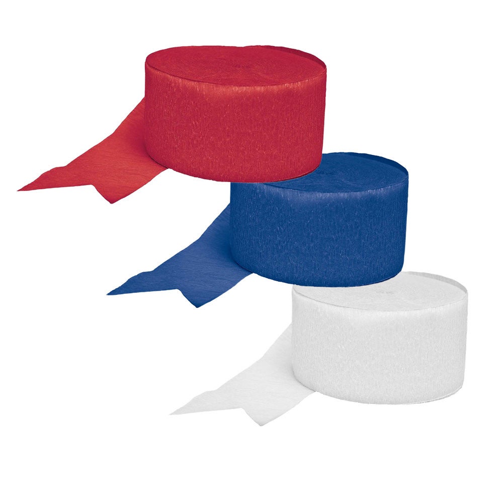Football Blue, Red And White Western Bulldogs Streamer Decorating Pack