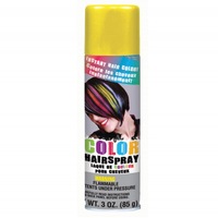 Hair Spray Yellow 85g Can - Crazy Hair day