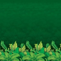 Jungle Foliage Backdrop Plastic Large Decoration