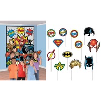 Justice League Heroes Unite Scene Setter & Photo Prop Set x16