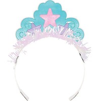 Mermaid Shine Party Supplies Tiara's 8 Pack