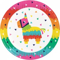 Mexican Taco Fiesta Fun Dinner Plates Paper 8 Pack