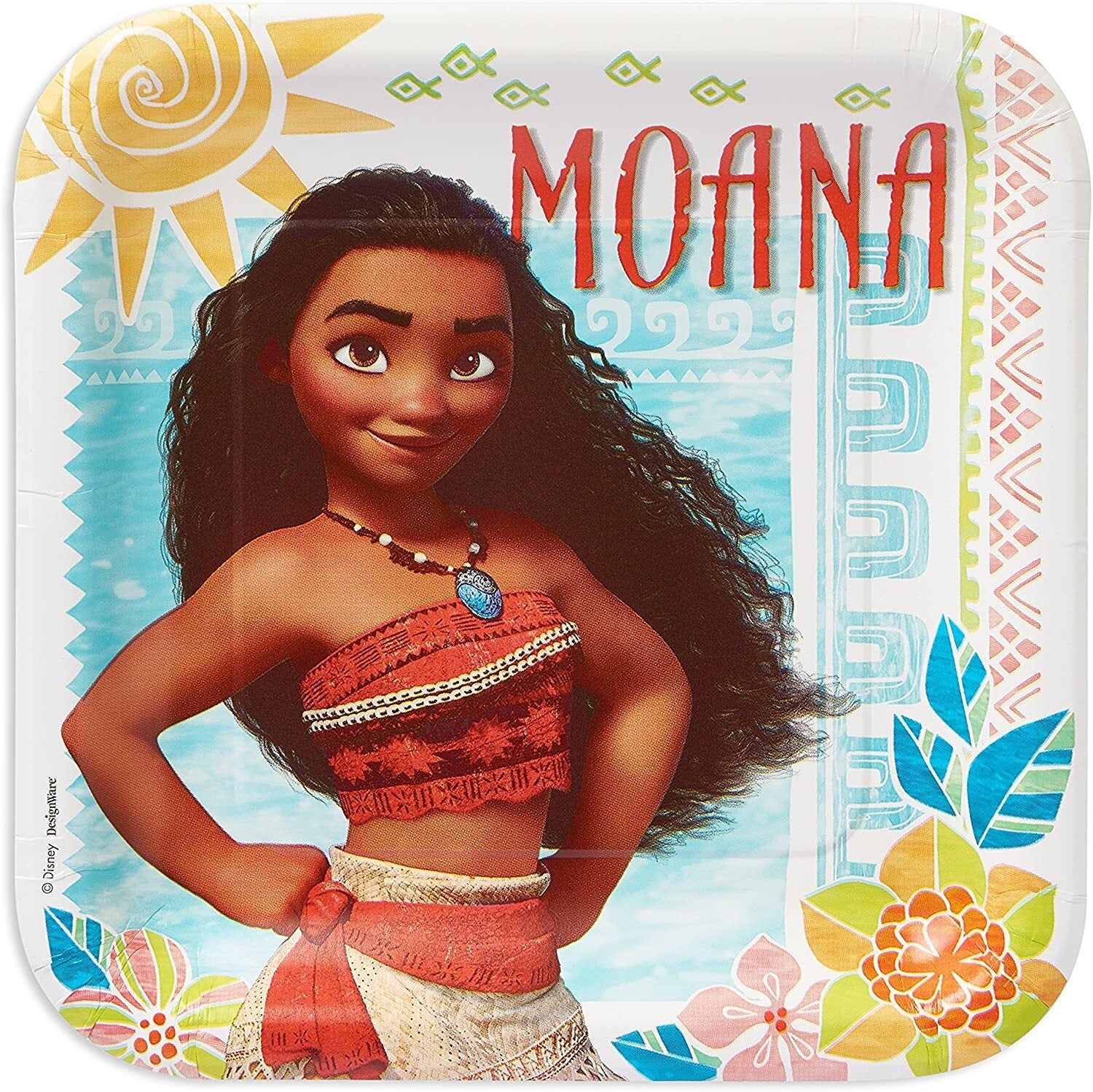 Moana Party Supplies - Dinner Plates 8 Pack